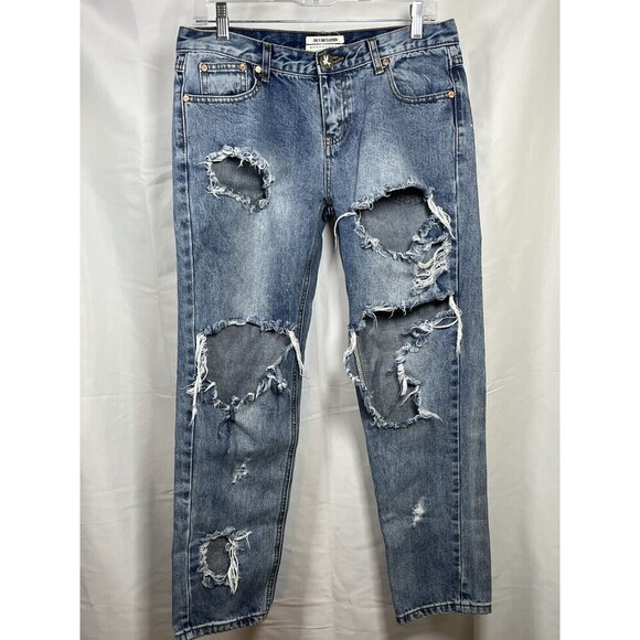 One Teaspoon Denim - One X One Teaspoon Awesome Baggies denim jeans womens size 28 mid rise cotton